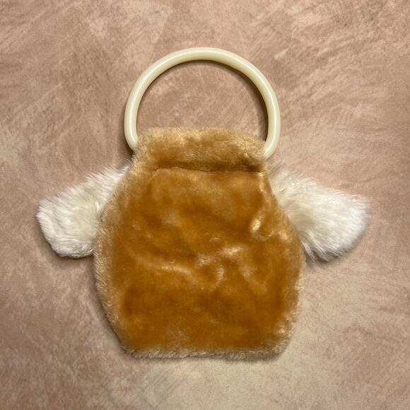 Vintage 80s Russ Berrie & Co Mini Puppy Dog Animal Clutch Bag Purse Kidcore - Picture 2 of 7